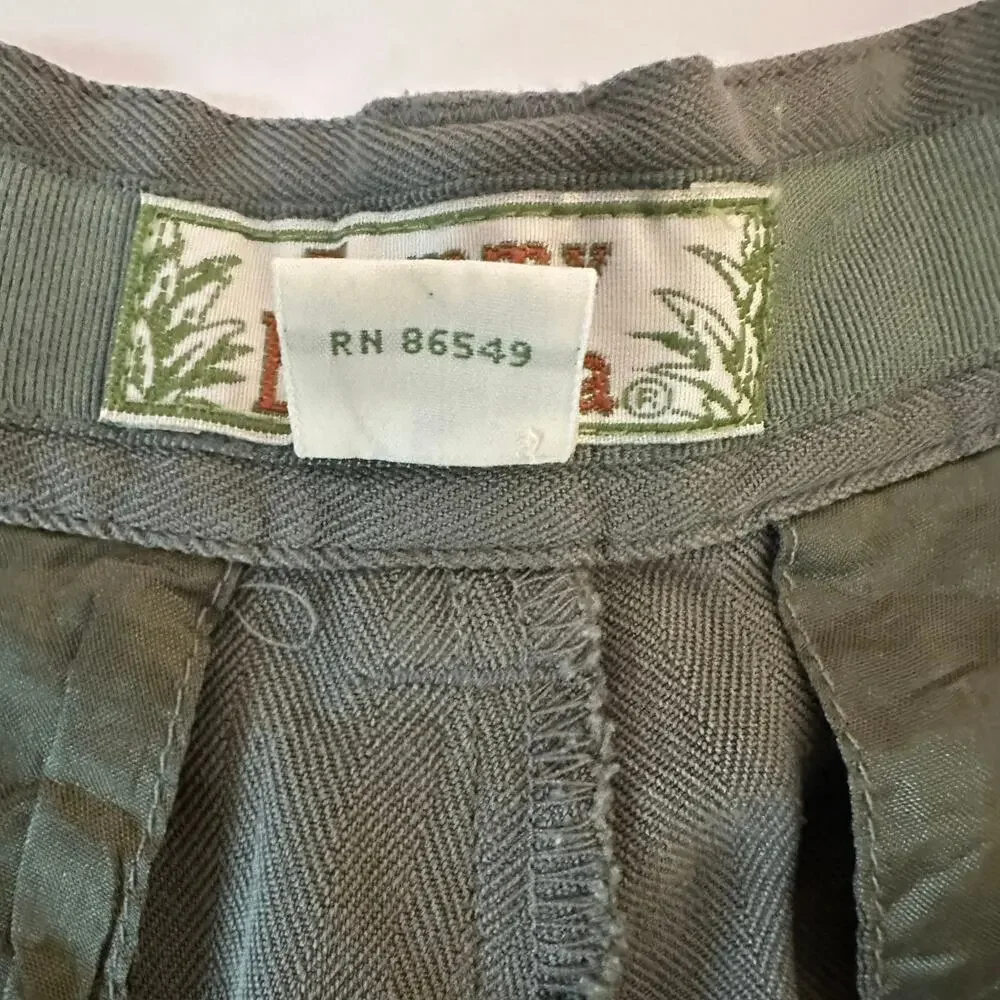 Tommy Bahama Vintage‎ Women’s Pleated High Waist Shorts Size 10 100% Silk Green